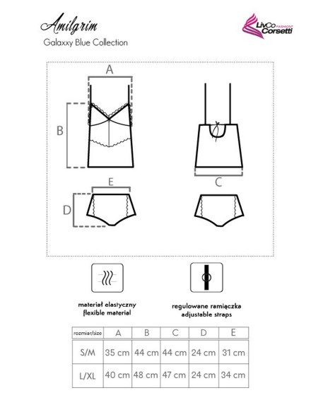 Koszulka Amilgrim Galaxxy Blue Collection,...
