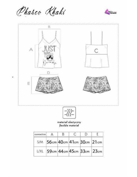 Pajamas Phasco Khaki 2413, Livia Corsetti