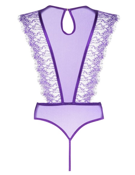Koronkowe body fioletowe Emiliana Beauty Night Fashion