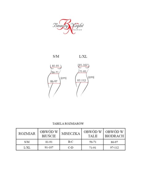 Czarne body Blair Beauty Night Fashion