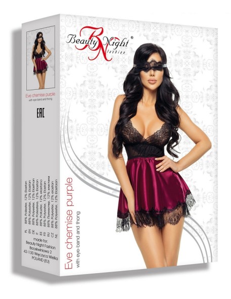 Seksowna t-shirt with maską purple Eve Beauty...