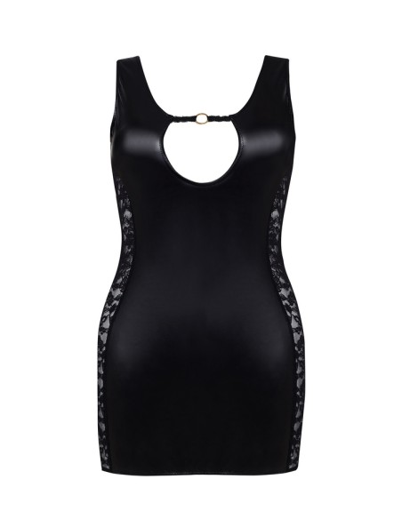 Lateksowa sukienka czarna Hollie Beauty Night Fashion