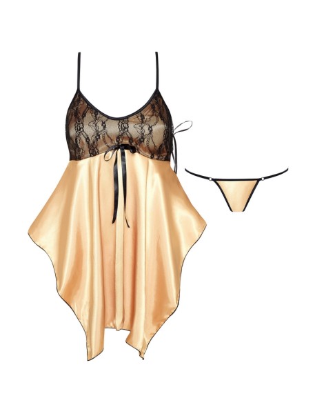 Satin t-shirt night gold Julieta Beauty Night...