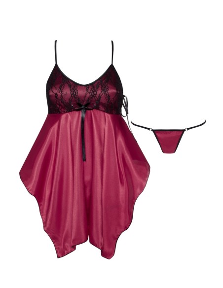 T-shirt night women's satin purple Julieta Beauty Night Fashion