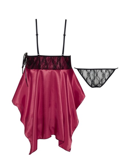 Koszulka nocna damska satynowa fioletowy Julieta Beauty Night Fashion