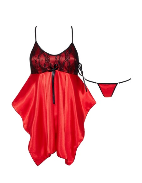 Satin t-shirt camisole red Julieta Beauty Night Fashion