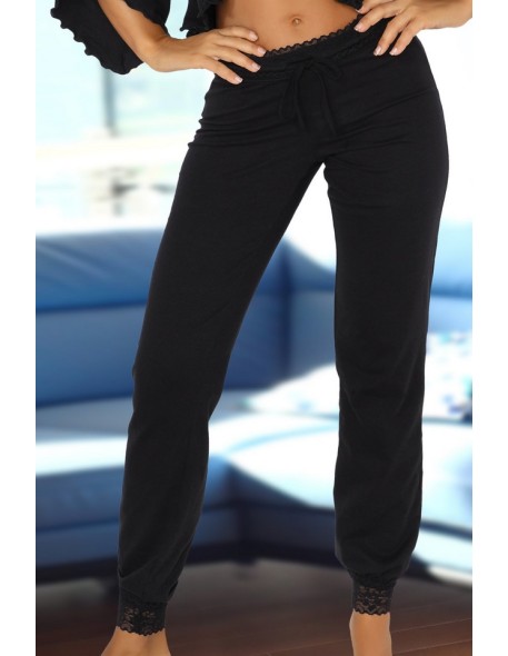 Piżama damska czarna Margot Beauty Night Fashion