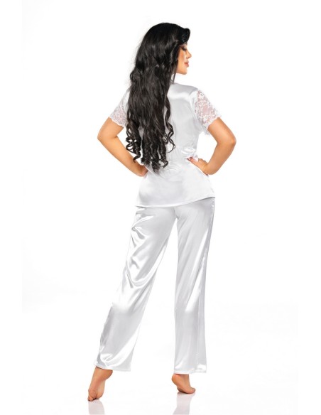 Pajamas women's satin white Missy Beauty Night Fashion