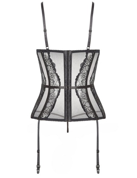 Gorset bieliźniany czarny Ravenna Beauty Night Fashion