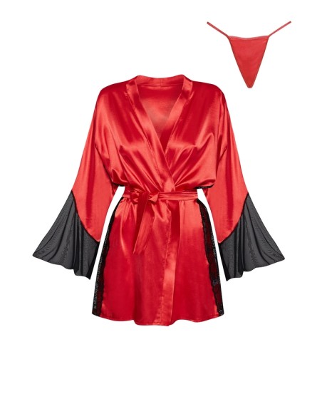 Peniuar ladies' red Sara Beauty Night Fashion