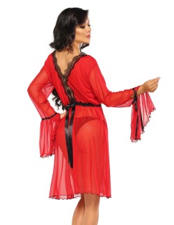 Red bathrobe ladies' Valentina Beauty Night Fashion 2