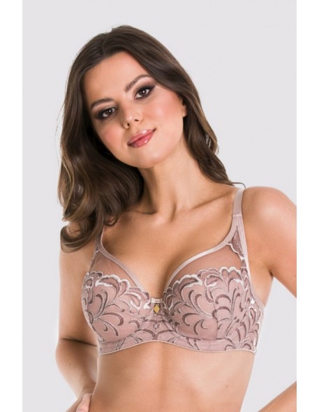 Bra Roma plunge 19178 beige, Mediolano