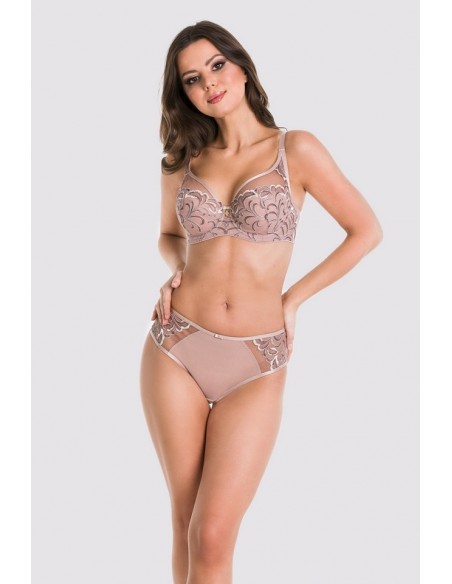 Bra Roma plunge 19178 beige, Mediolano