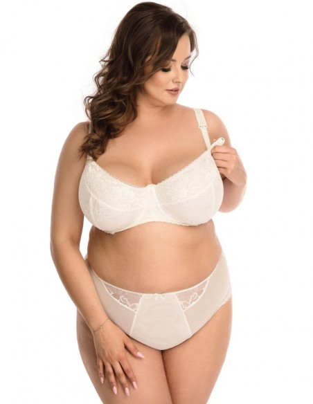 Figi damskie z wysokim stanem nessa Mamma Lace N02