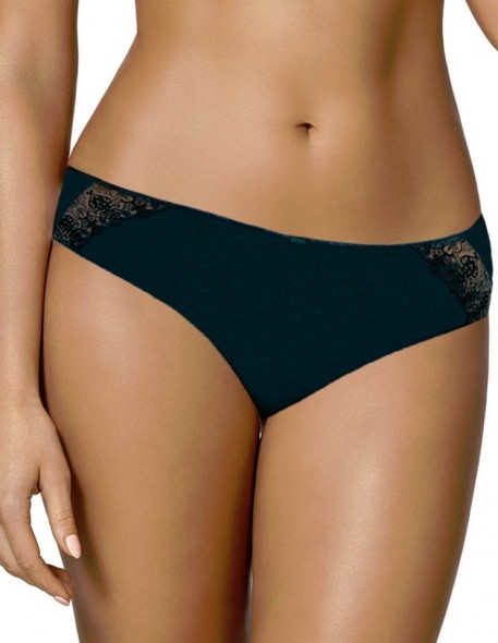 Figi damskie Ava 2003, z delikatną koronką w pasie