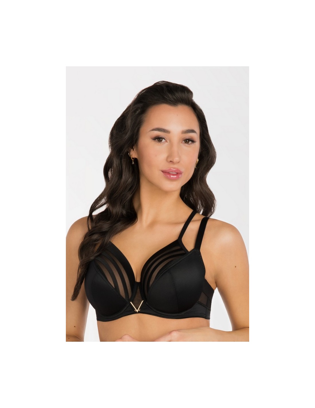 K810 bra SOFT BIG YOKO, Gorsenia Color black Size 75D 