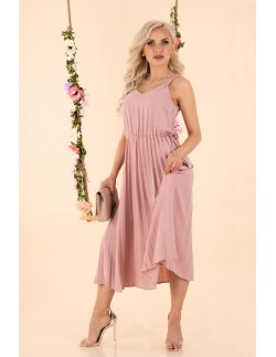 Errigam dress women's midi na thin straps powdery,...