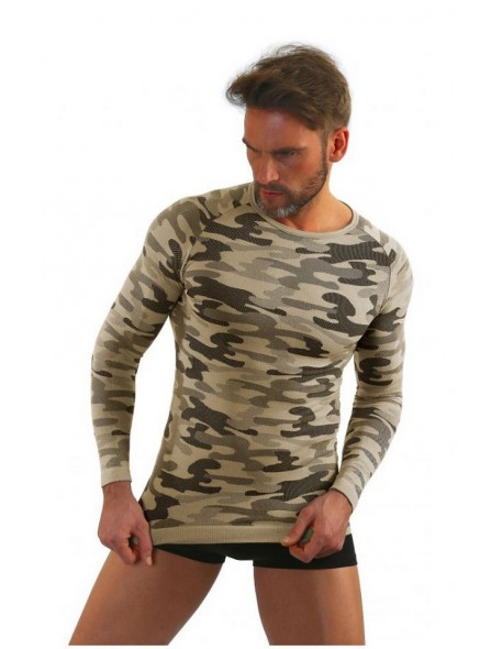 T-shirt men's thermoactywna military style long sleeves, Sesto Senso p1034