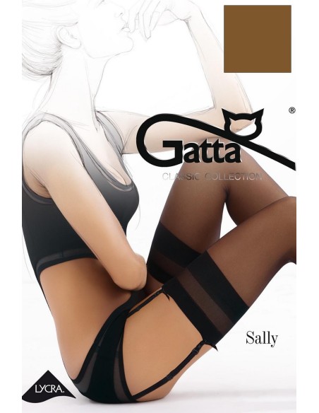 Stockings to paska półmat lycra Gatta Sally 15 den