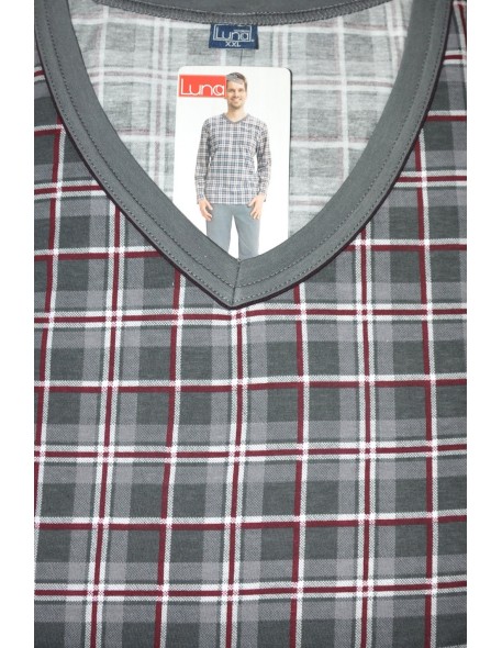 Piżama męska długi rękaw 3xl, Luna 795