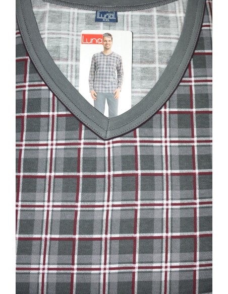 Piżama męska długi rękaw 3xl, Luna 795