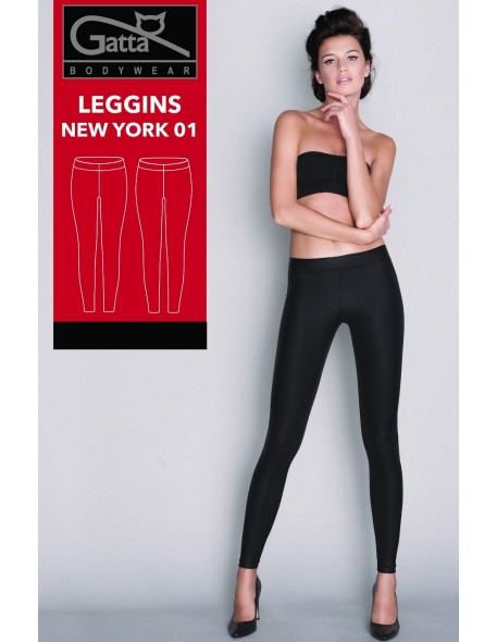 Legginsy damskie z eko skóry Gatta New York 1 