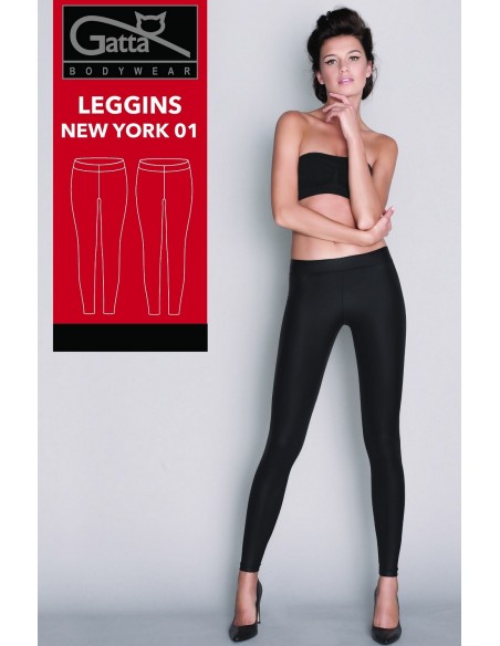 Legginsy damskie z eko skóry Gatta New York 1 