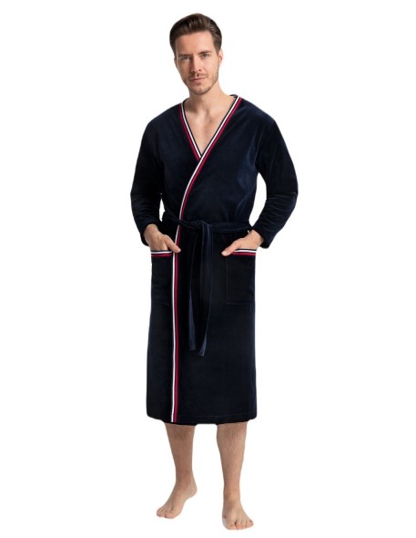 Bathrobe 854 Velour M-2XL male Luna