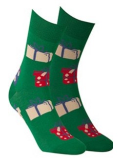 Socks patterned - christmas Wola