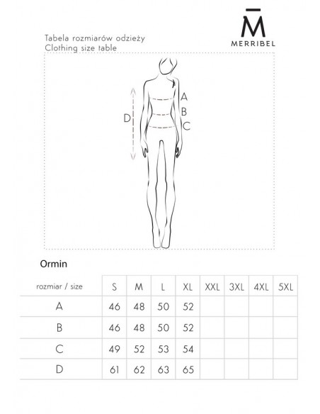 Ormin bluzka damska z ozdobnymi długimi rękawami khaki, Merribel b50
