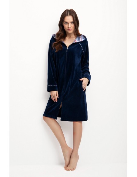 Szlafrok 389 Velour M-2XL Z24 damski Luna