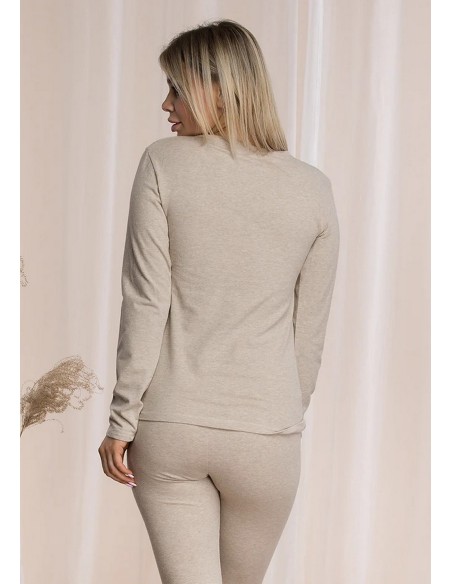 Undershirt ladies' long sleeves hot touch Key LVD 729 1