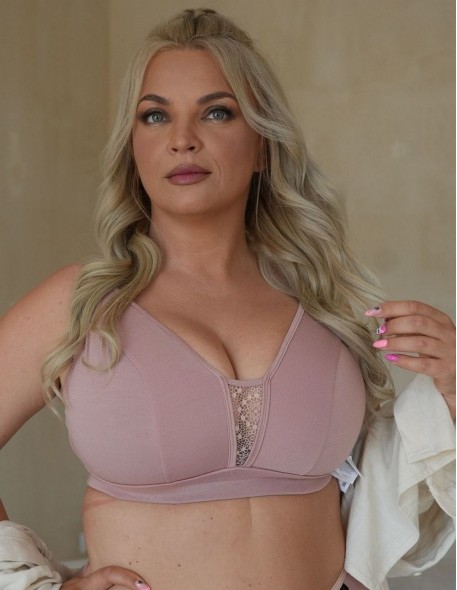 Bra Micromodal Soft Without Underwiring Powder Pink Krisline Marcella