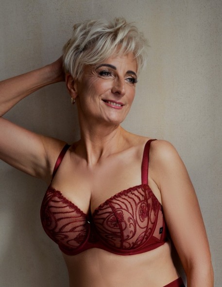 Bra Soft Half Cup Krisline Rubin