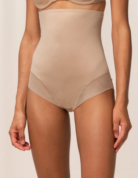 High waist shaping panties Triumph True Shape Sensation Super Hw Panty  Color beige Size 36 (S)