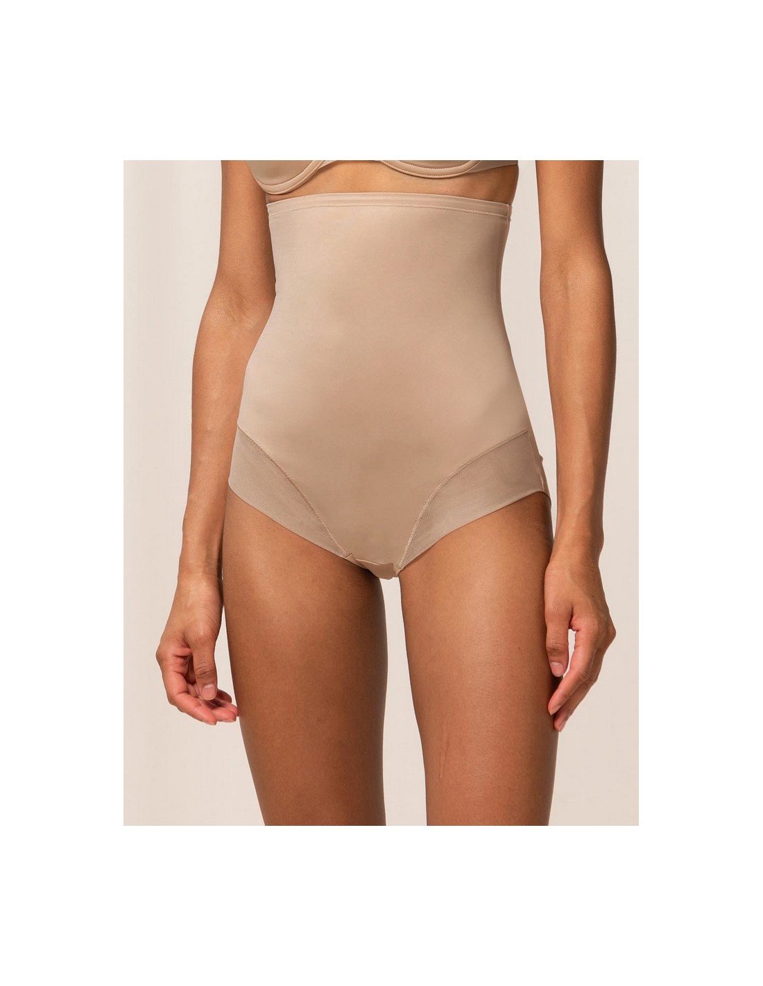 High waist shaping panties Triumph True Shape Sensation Super Hw Panty  Color beige Size 36 (S)