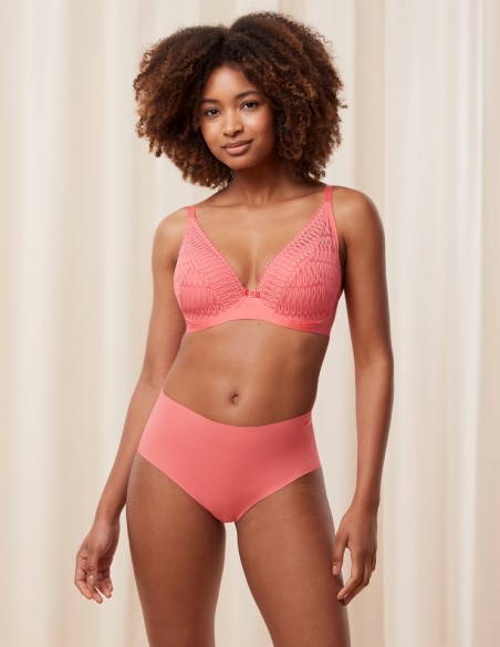 Biustonosz koronkowy Triumph Aura Spotlight WP koralowy