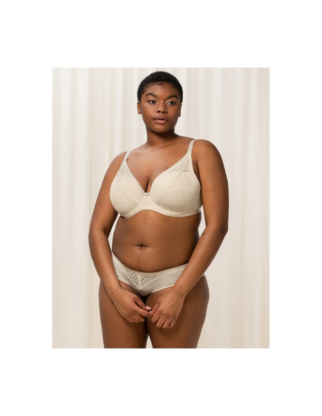 Bra soft lace Triumph Aura Spotlight W Color cream Size 70C