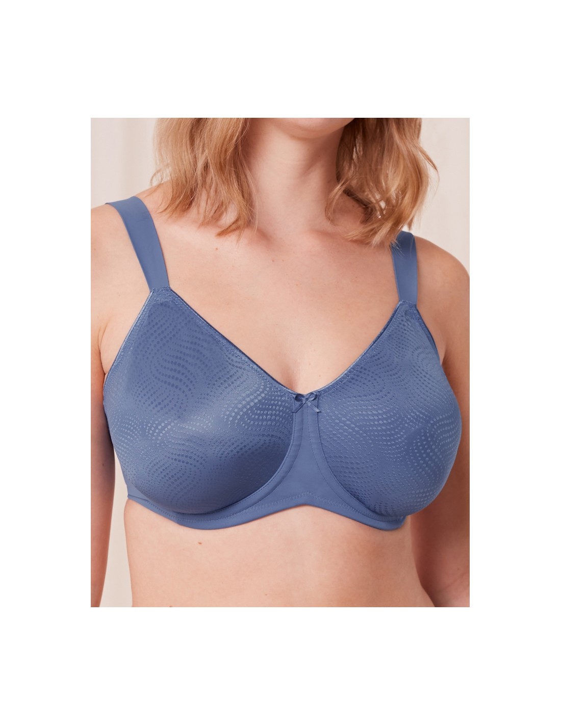 Bra soft Triumph Essential Minimizer W X Atlantis Color blue Size 95F