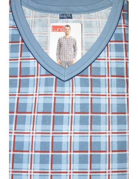 Piżama męska długi rękaw 3xl, Luna 795