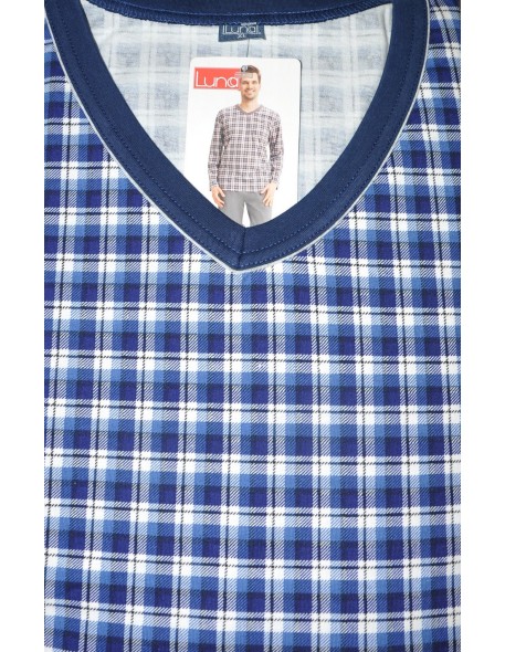 Piżama męska długi rękaw 3xl, Luna 795