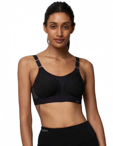 Triaction Hybrid Lite Cardio Sports Bra In black