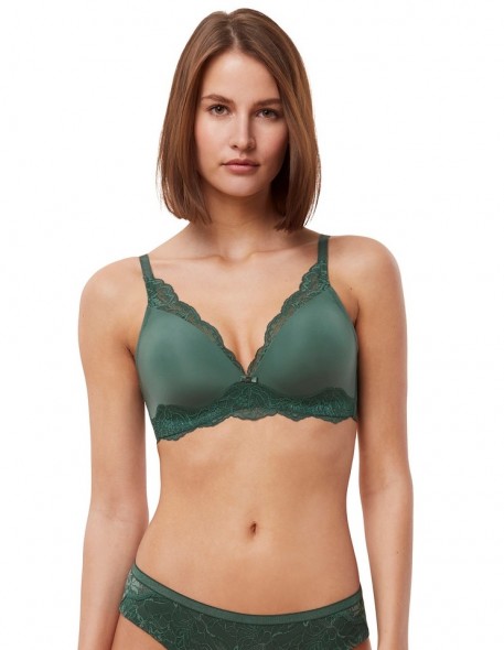 Padded Bra Without Wire Triumph Amourette Charm T P Smoky Green