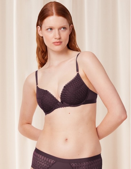 Push Up Lace Bra Triumph Aura Spotlight T Whu Merlot