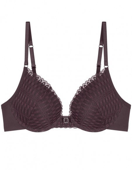 Bra Lacy Push Up Triumph Aura Spotlight T Whu Claret