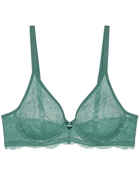 Bra lacy soft Triumph Amourette Charm T W02 Turquoise