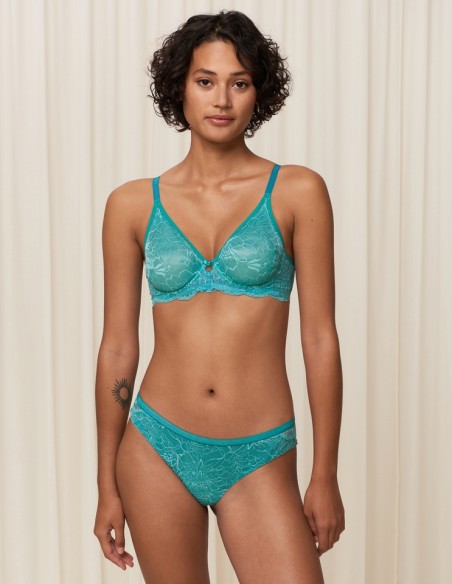 Bra lacy soft Triumph Amourette Charm T W02 Turquoise
