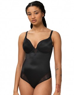 Women's Seamless Slimming Open Bust Bodysuit Julimex 119 (Plus Silicone  Straps)