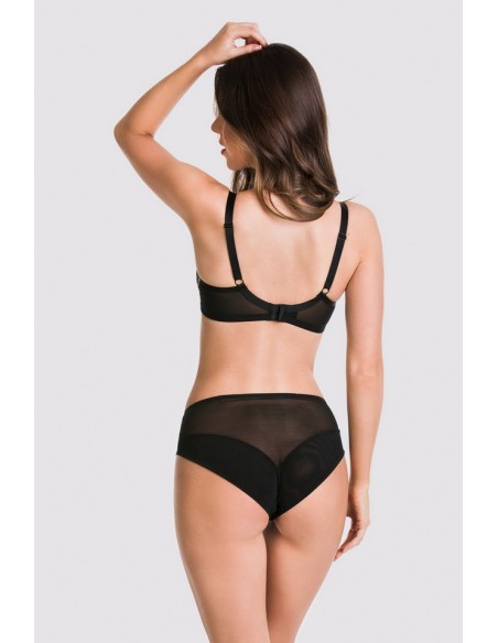 Biustonosz damski Mediolano Espresso 19173, miękki stanik z paseczkami