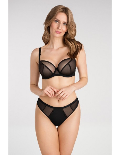 K824 bra-soft-big just black Gorsenia